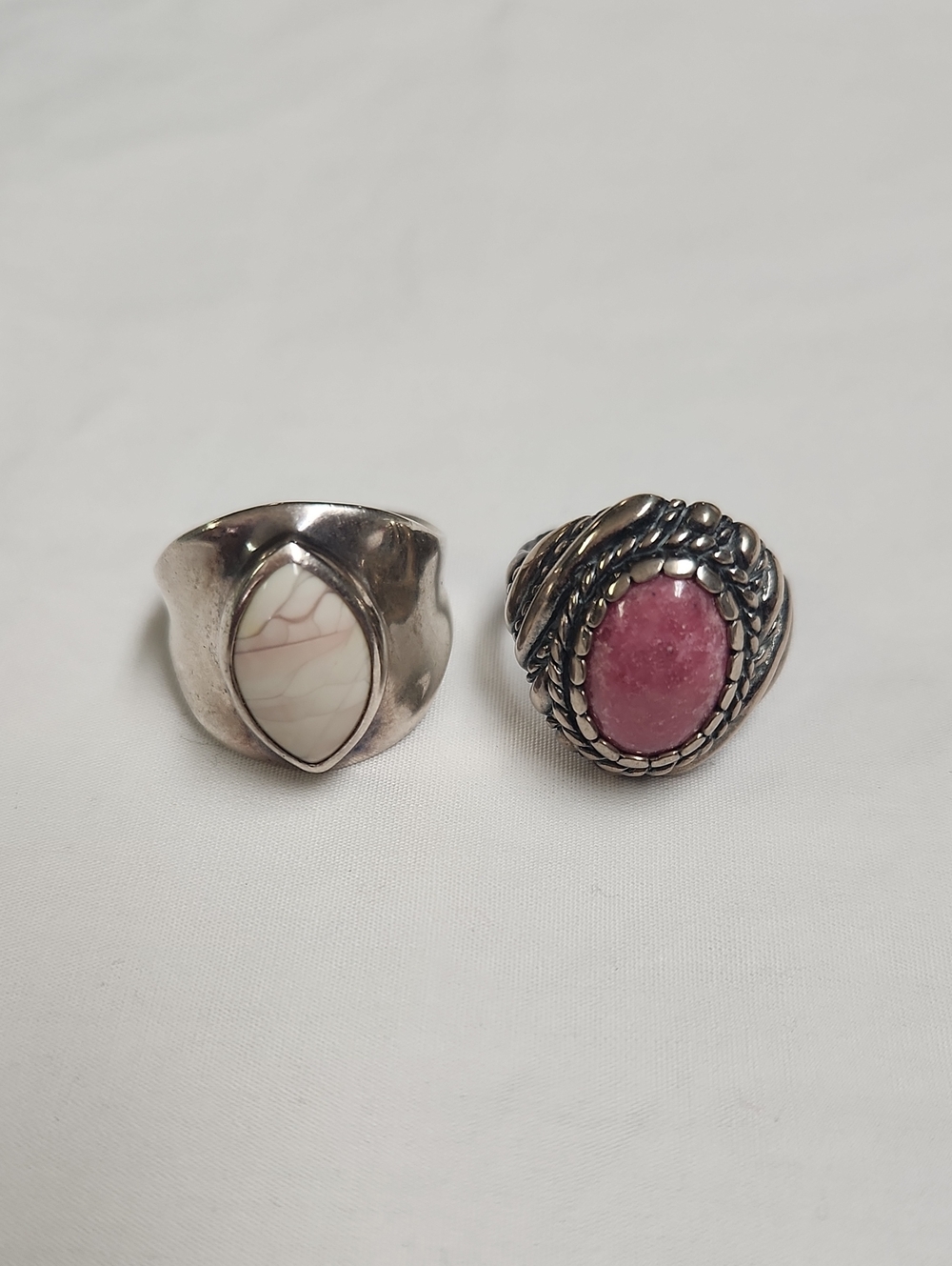 CAROLYN POLLACK Size 8 RINGS 925 Lot Of 2